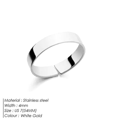 Simple Titanium Steel Ring - Catch Cards