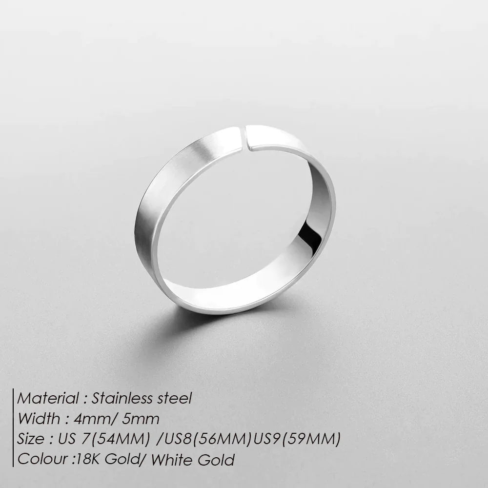 Simple Titanium Steel Ring - Catch Cards