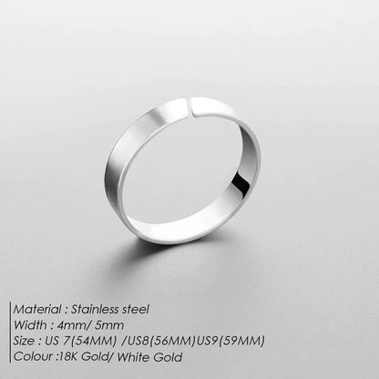 Simple Titanium Steel Ring - Catch Cards