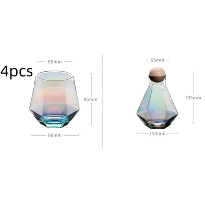 Six - Row Glass Cold Water Bottle - Catch Cards