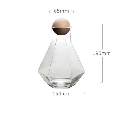 Six - Row Glass Cold Water Bottle - Catch Cards