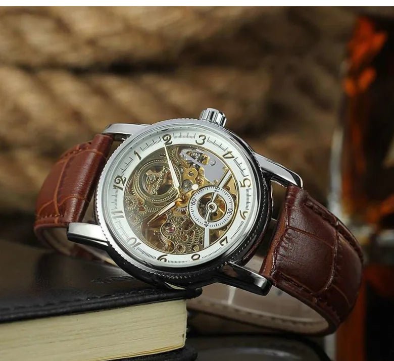 Skeleton Mechanical Watch - Catch Cards