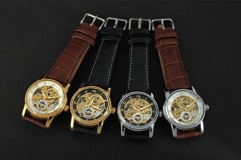 Skeleton Mechanical Watch - Catch Cards