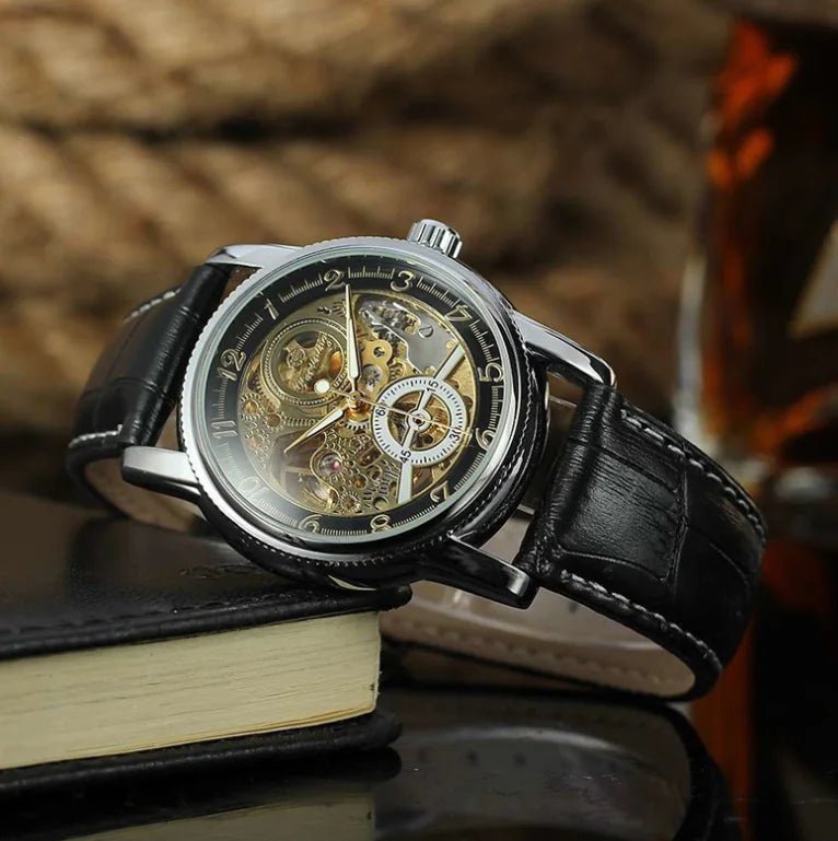 Skeleton Mechanical Watch - Catch Cards