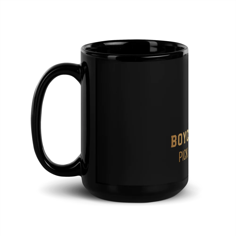 Sleek Black Ceramic Mug - Catch Cards