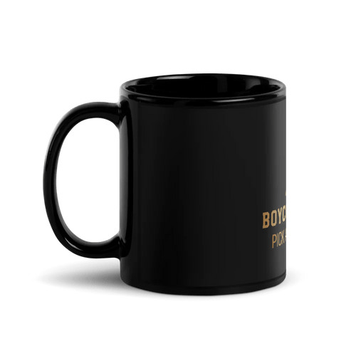 Sleek Black Ceramic Mug - Catch Cards