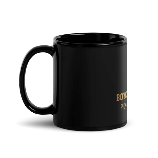 Sleek Black Ceramic Mug - Catch Cards