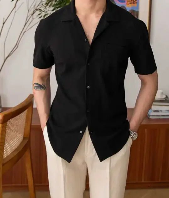 Sleek V - Neck Fashion Tee - Catch Cards