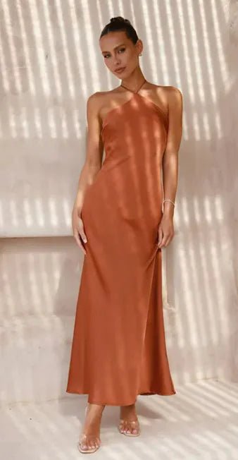 Slim - fit Sleeveless Backless Temperament Dress Women - Catch Cards