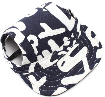 Small Dog Canvas Baseball Hat - Catch Cards