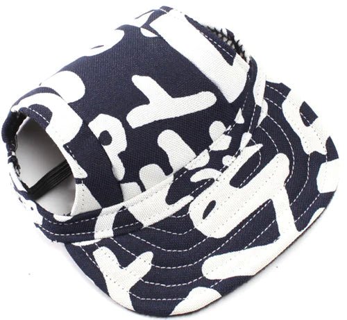 Small Dog Canvas Baseball Hat - Catch Cards