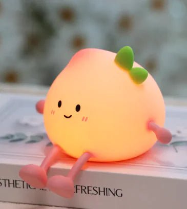 Small Fart Peach Small Night Lamp Rechargeable Eye Protection - Catch Cards