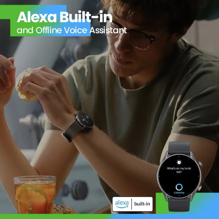Smartwatch: GPS, Alexa, 150+ Sports Modes - Catch Cards