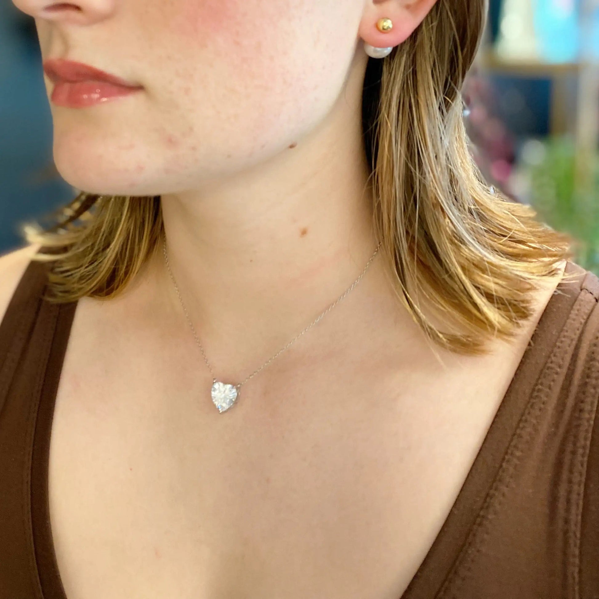 Absolute Beauty Sterling Silver Heart Necklace WEM Support (www.WEM.support)