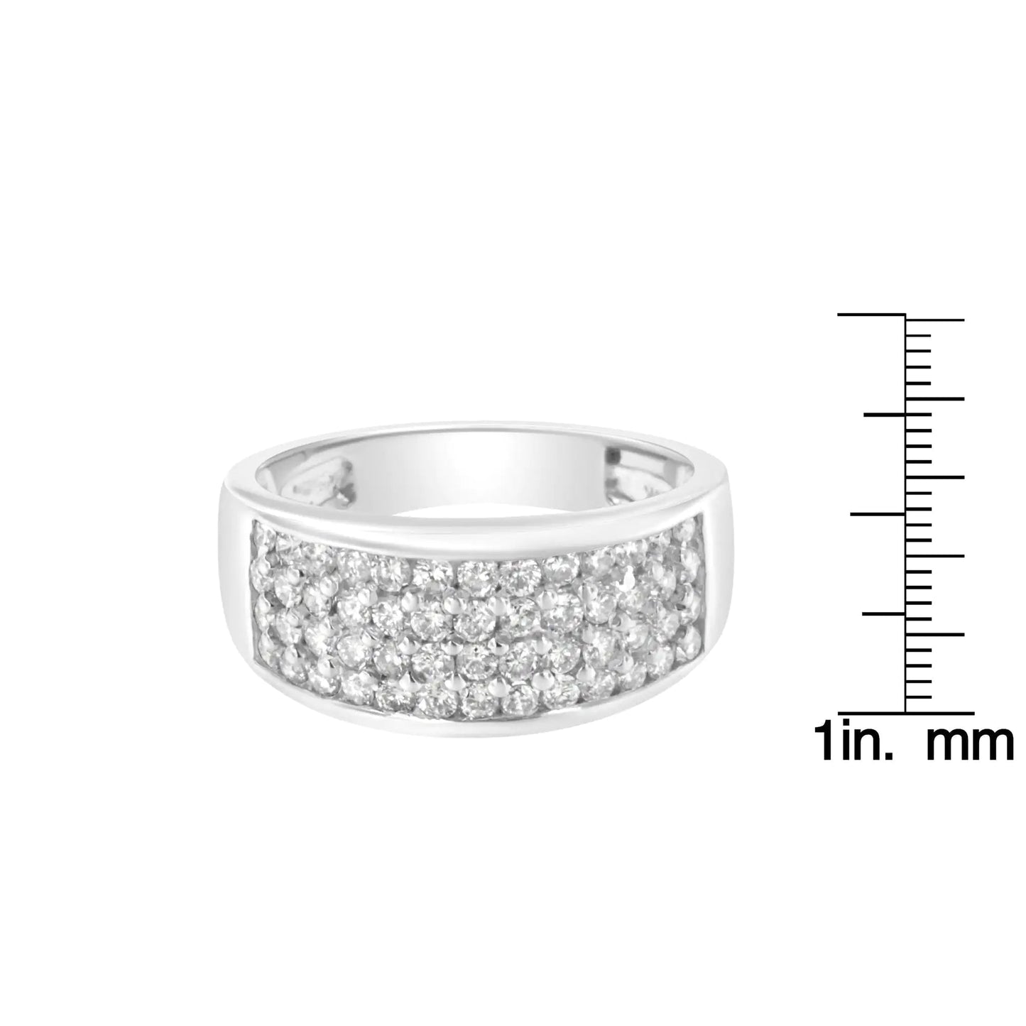 14K White Gold Round Cut Diamond Ring (1.0 Cttw, H-I Color, SI2-I1 Clarity) WEM Support (www.WEM.support)