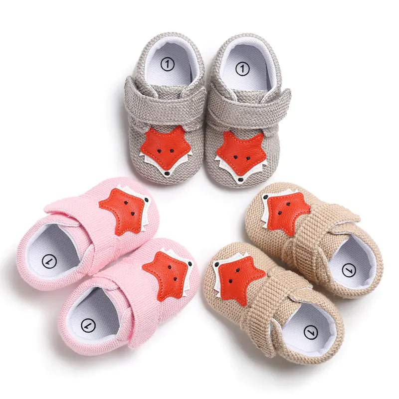 Soft Sole Cartoon Baby Shoes for 0 - 1 Year Olds - Catch Cards