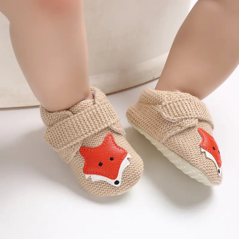 Soft Sole Cartoon Baby Shoes for 0 - 1 Year Olds - Catch Cards