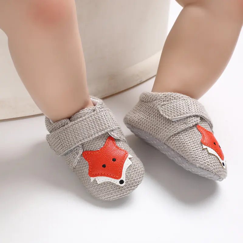 Soft Sole Cartoon Baby Shoes for 0 - 1 Year Olds - Catch Cards
