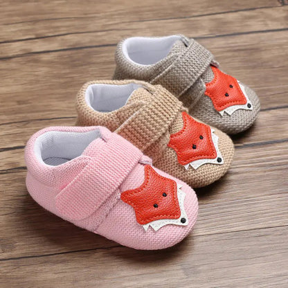 Soft Sole Cartoon Baby Shoes for 0 - 1 Year Olds - Catch Cards