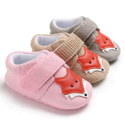 Soft Sole Cartoon Baby Shoes for 0 - 1 Year Olds - Catch Cards