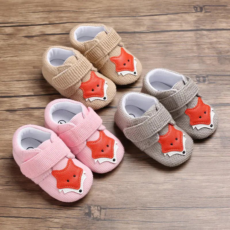 Soft Sole Cartoon Baby Shoes for 0 - 1 Year Olds - Catch Cards
