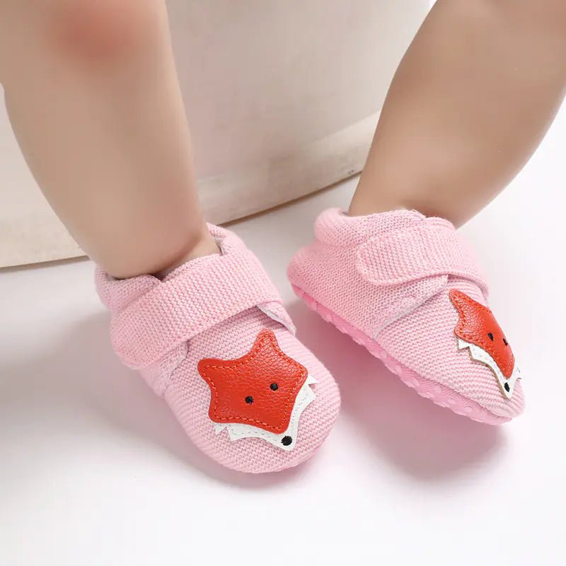 Soft Sole Cartoon Baby Shoes for 0 - 1 Year Olds - Catch Cards