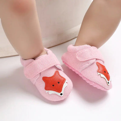 Soft Sole Cartoon Baby Shoes for 0 - 1 Year Olds - Catch Cards