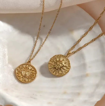 Soleil Gold Necklace - Catch Cards