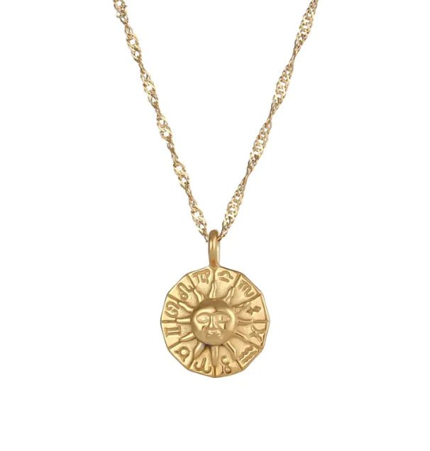 Soleil Gold Necklace - Catch Cards