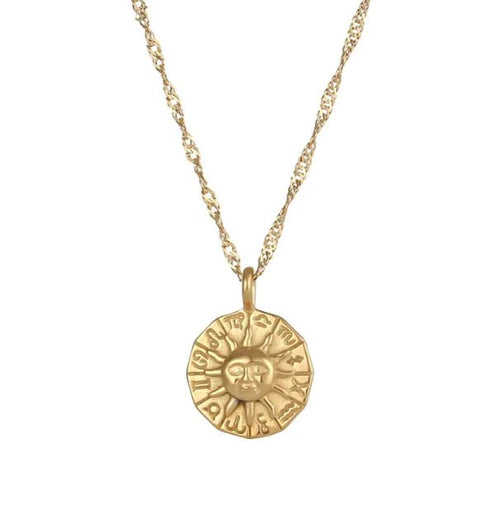 Soleil Gold Necklace - Catch Cards