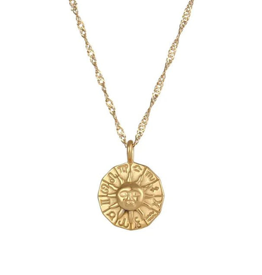 Soleil Gold Necklace - Catch Cards