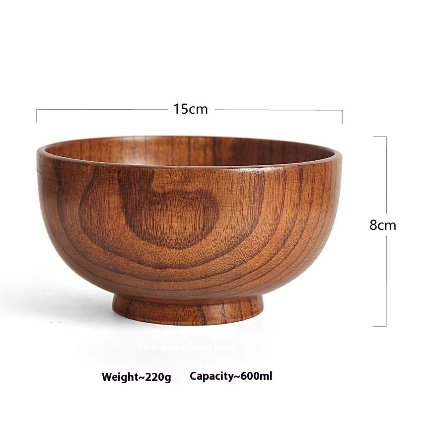 Solid Wood Soup & Noodle Bowl - Catch Cards