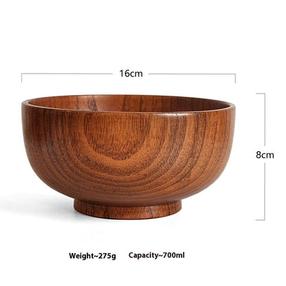 Solid Wood Soup & Noodle Bowl - Catch Cards