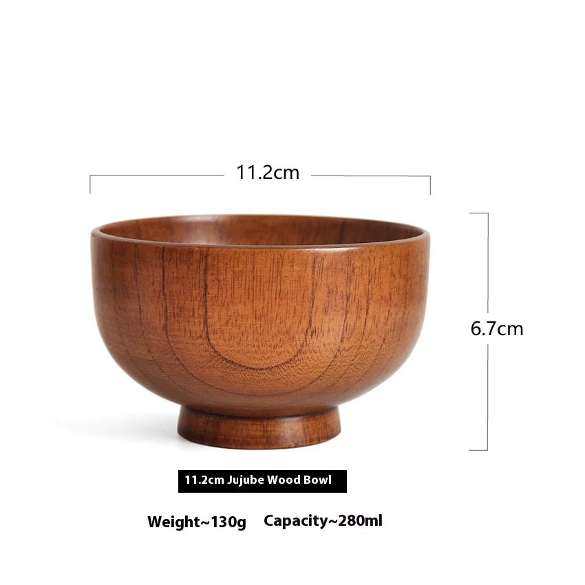 Solid Wood Soup & Noodle Bowl - Catch Cards