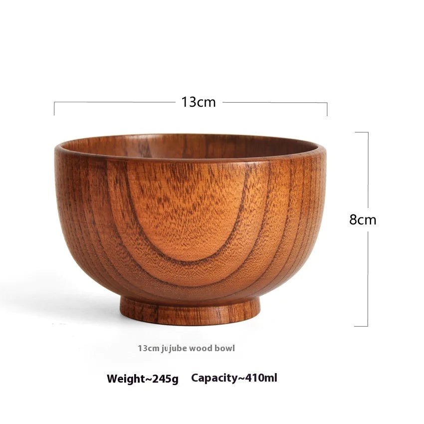 Solid Wood Soup & Noodle Bowl - Catch Cards