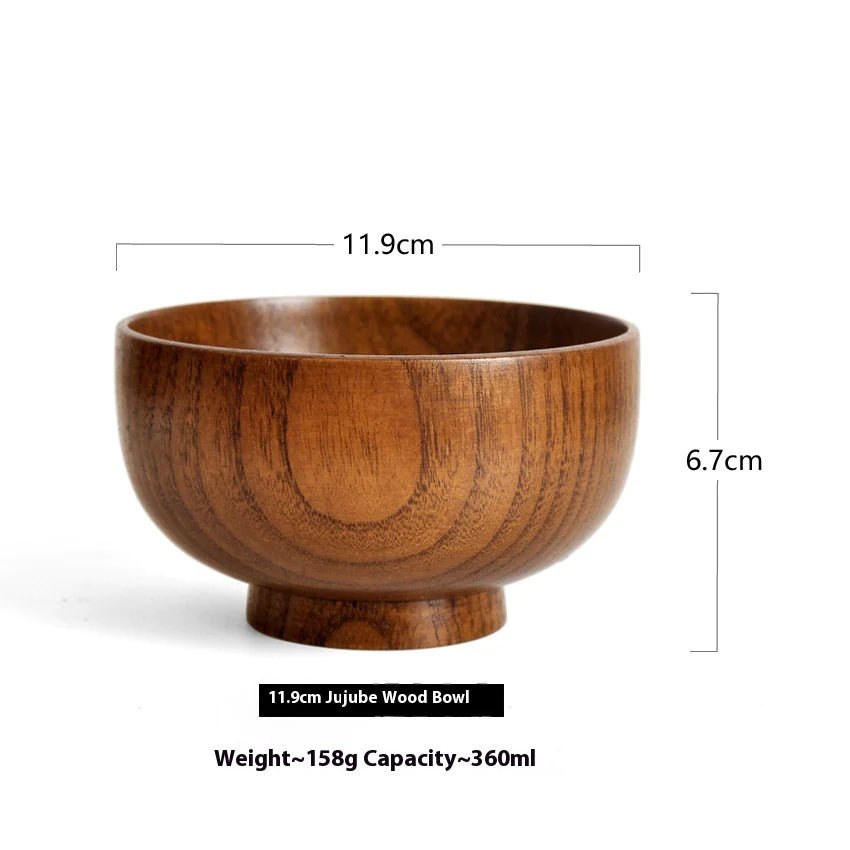 Solid Wood Soup & Noodle Bowl - Catch Cards