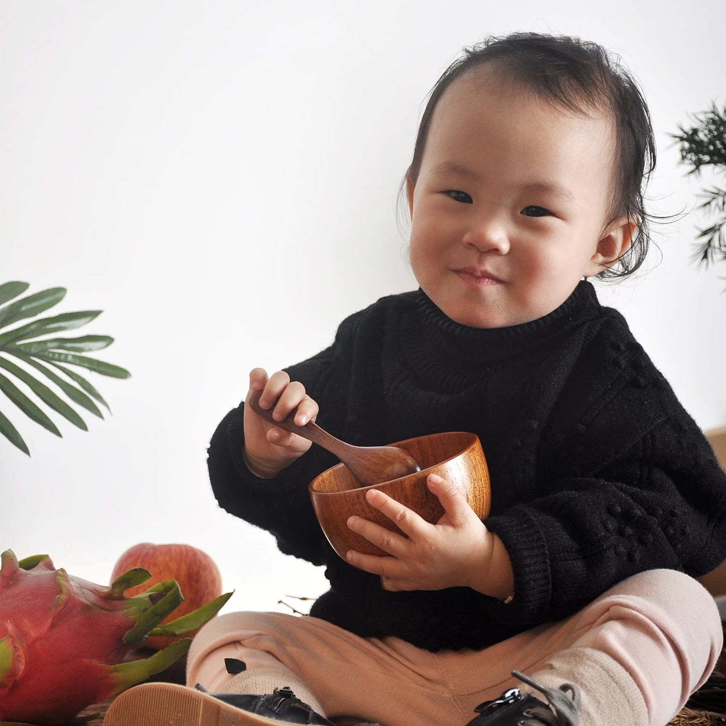 Solid Wood Soup & Noodle Bowl - Catch Cards