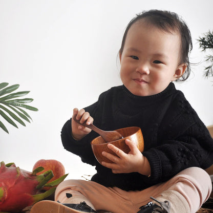 Solid Wood Soup & Noodle Bowl - Catch Cards