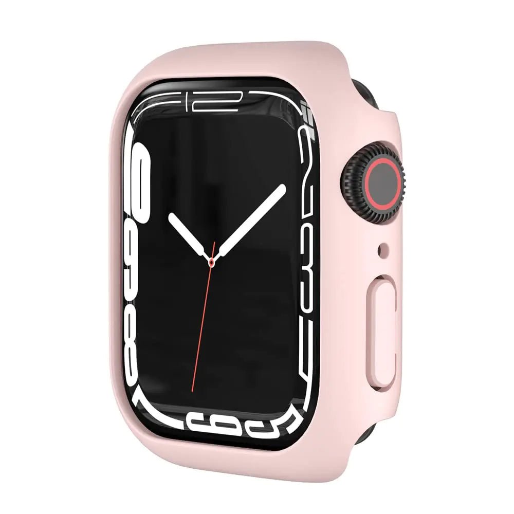 SOLOLUP Compatible for Apple Watch Case 41mmHard PC Case Frame Anti - scratch Bumper Protective Cover for Apple Watch Series 8 for Apple Watch Series 7Pink - Catch Cards
