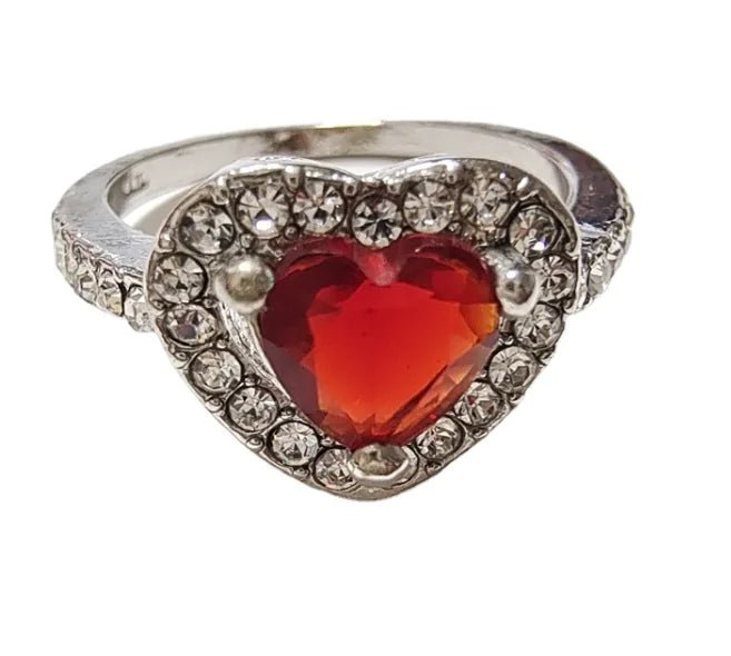 Sparkling Love Heart Ring - Catch Cards