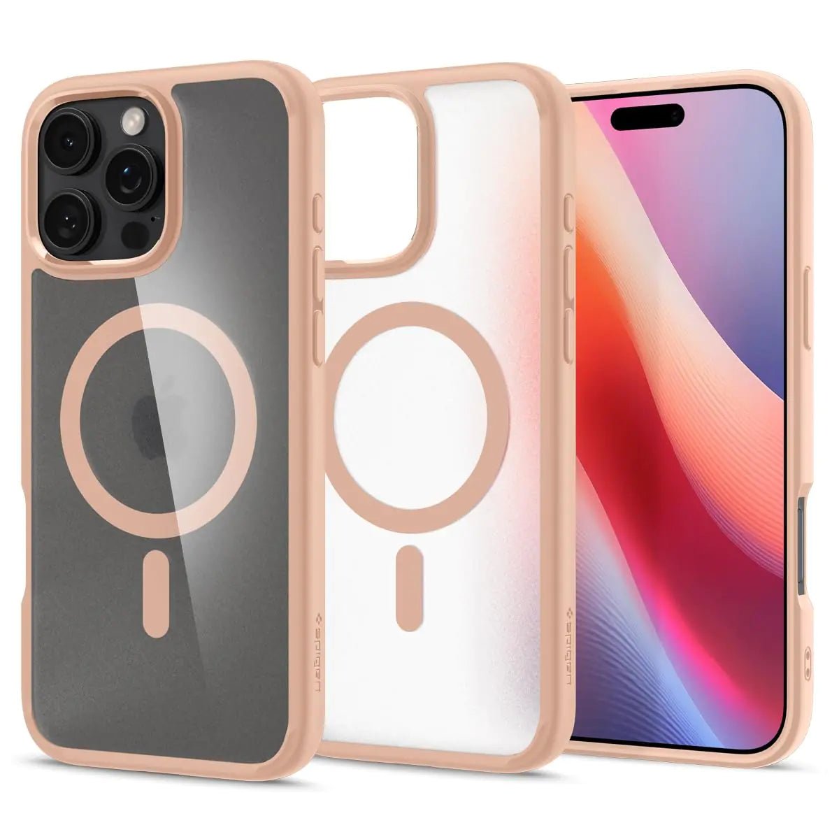 Spigen Ultra Hybrid MagFit Designed for iPhone 16 Pro Case [Anti - Yellowing] [Military - Grade Protection] Compatible with MagSafe - Carbon Fiber - Catch Cards