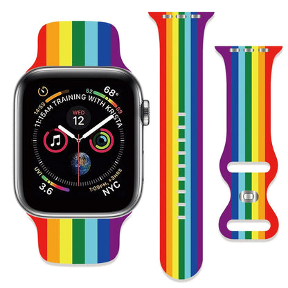 Sport Strap Compatible with Apple Watch Band 38mm 40mm 41mm 42mm 44mm 45mm 46mm 49mm Men Women,Adjustable Soft Silicone Wristbands for iWatch Ultra Series 10 9 8 7 6 5 4 3 2 1 SE - Catch Cards