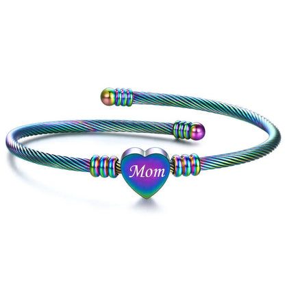Stainless Steel Braided Mother’s Day Bracelets for Mom - Catch Cards