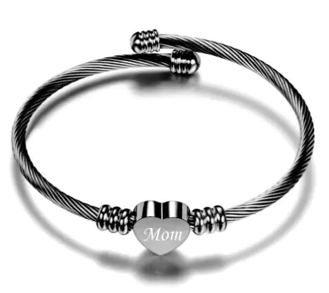 Stainless Steel Braided Mother’s Day Bracelets for Mom - Catch Cards