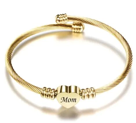 Stainless Steel Braided Mother’s Day Bracelets for Mom - Catch Cards