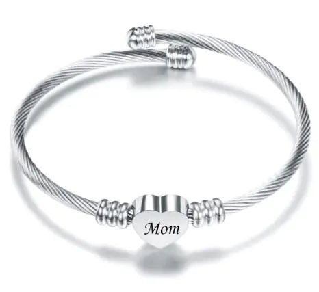 Stainless Steel Braided Mother’s Day Bracelets for Mom - Catch Cards