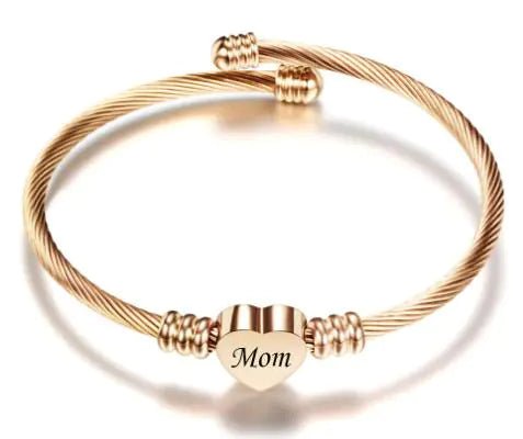 Stainless Steel Braided Mother’s Day Bracelets for Mom - Catch Cards