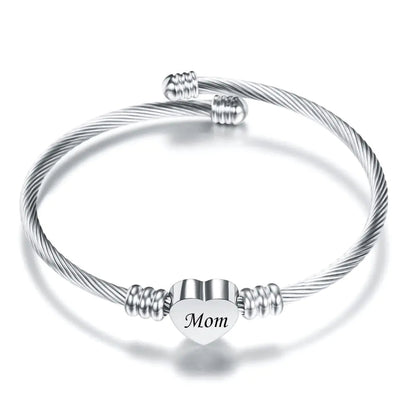 Stainless Steel Braided Mother’s Day Bracelets for Mom - Catch Cards