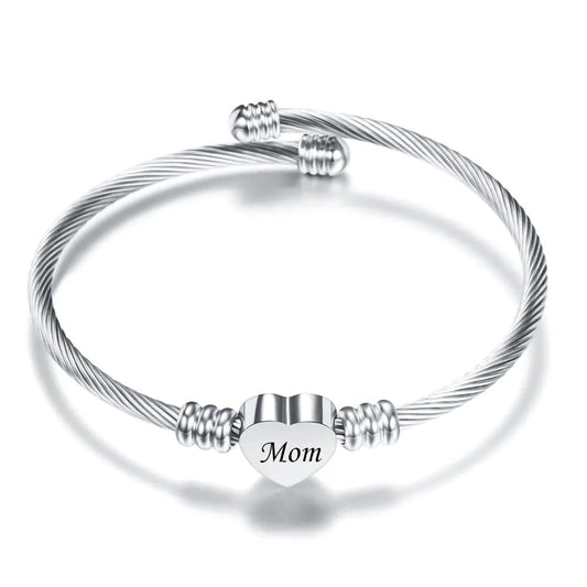 Stainless Steel Braided Mother’s Day Bracelets for Mom - Catch Cards