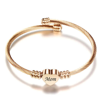 Stainless Steel Braided Mother’s Day Bracelets for Mom - Catch Cards